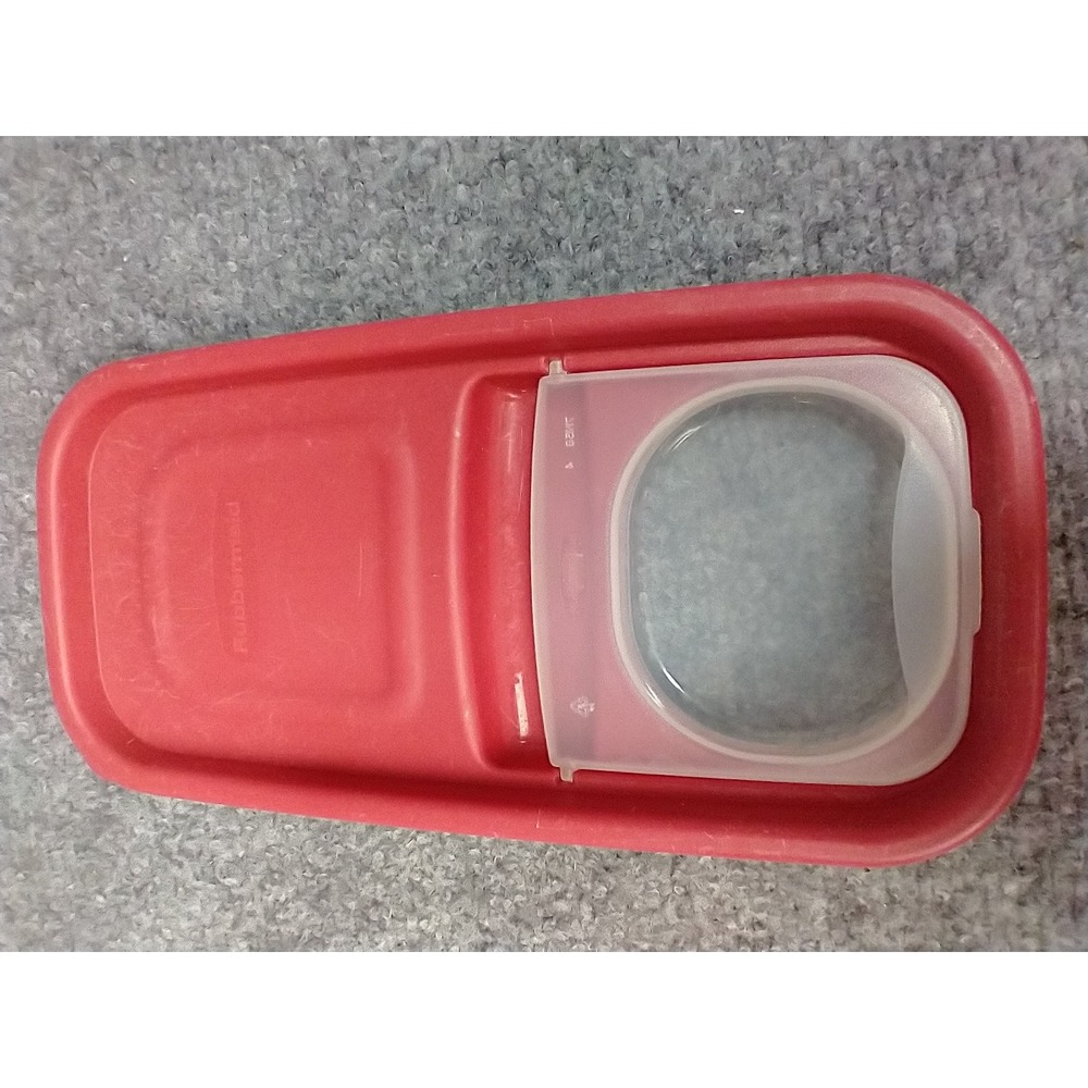 Rubbermaid Red Replacement Snap LID ONLY 7N59 Rectangle 9 1/2" x 4 1/2"